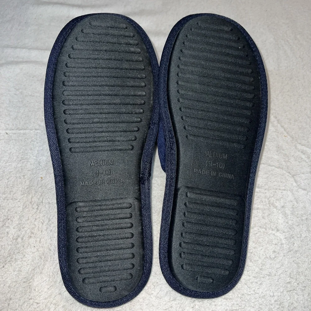 New Slippers Embroidered WORLDS GREATEST DAD' Slides Sandals Shoes Men Sz: 9-10